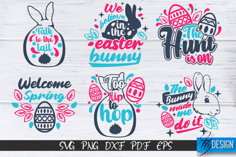 Happy Easter SVG Bundle | Easter Bunny SVG | Quote SVG | v.2 SVG Fly Design 