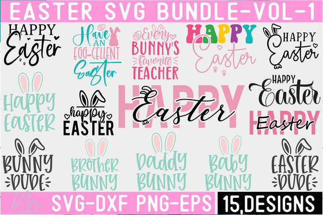 Happy Easter svg bundle, Easter teacher t shirt svg, Easter family svg SVG Isabella Machell 