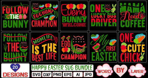 happy easter svg bundle SVG Cut File SVG Studio Innate 