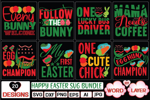 happy easter svg bundle SVG Cut File SVG Studio Innate 