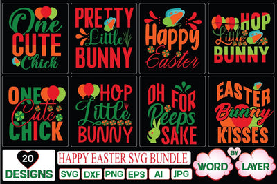 Happy Easter SVG Bundle SVG Cut File SVG Studio Innate 