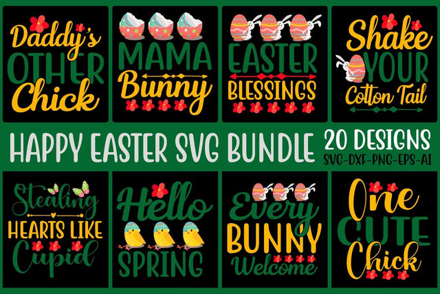 happy easter svg bundle SVG designmaster24 