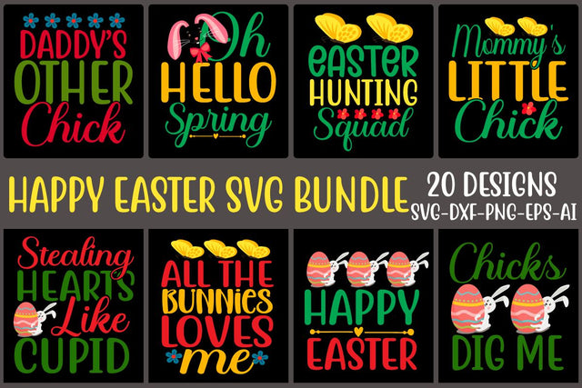Happy easter svg bundle SVG designmaster24 