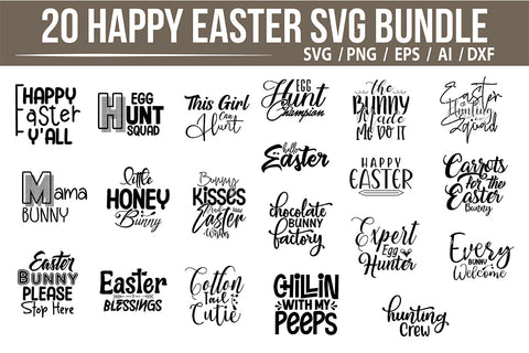 Happy Easter SVG Bundle SVG nirmal108roy 