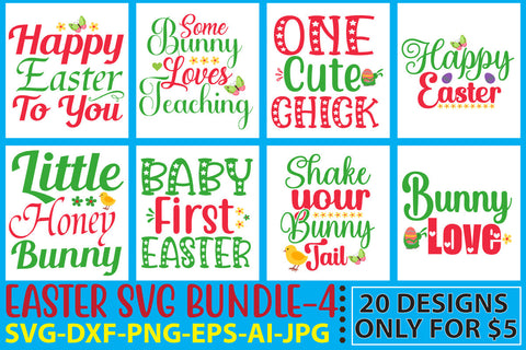 Happy Easter Svg Bundle SVG Syaman 
