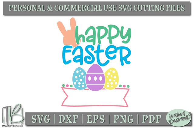 Happy Easter SVG, Custom Easter SVG File SVG TB Designs 