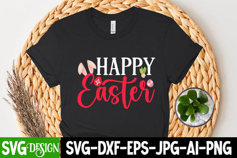 Happy Easter SVG Cut File, Happy Easter T-Shirt Design ,appy Easter To You SVG Cut File, Happy easter Day SVG Cut File, Happy Easter SVG Cut File, Happy Easter SVG Quotes, Easter Egg Farmfresh SVG cut File SVG BlackCatsMedia 