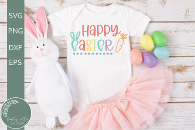 Happy Easter SVG-Cute Easter Carrot SVG-Spring SVG SVG Linden Valley Designs 