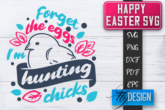 Happy Easter SVG | Cute Easter Quote SVG | Easter Bunny SVG SVG Fly Design 