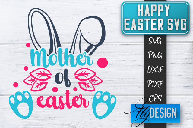 Happy Easter SVG | Cute Easter Quote SVG | Easter Bunny SVG SVG Fly Design 
