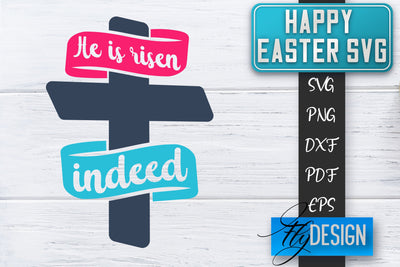 Happy Easter SVG | Cute Easter Quote SVG | Easter Bunny SVG SVG Fly Design 