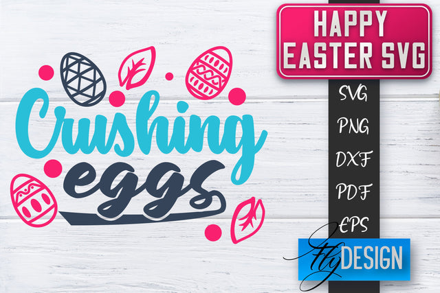 Happy Easter SVG | Cute Easter Quote SVG | Easter Bunny SVG SVG Fly Design 