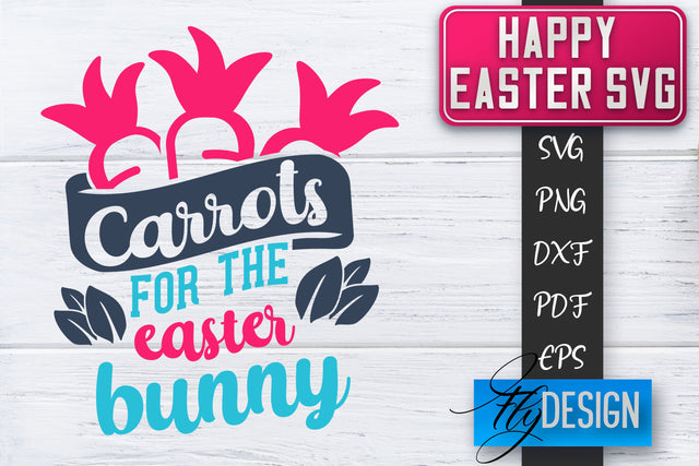Happy Easter SVG | Cute Easter Quote SVG | Easter Bunny SVG SVG Fly Design 