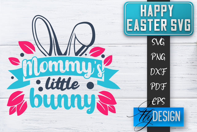 Happy Easter SVG | Cute Easter Quote SVG | Easter Bunny SVG SVG Fly Design 