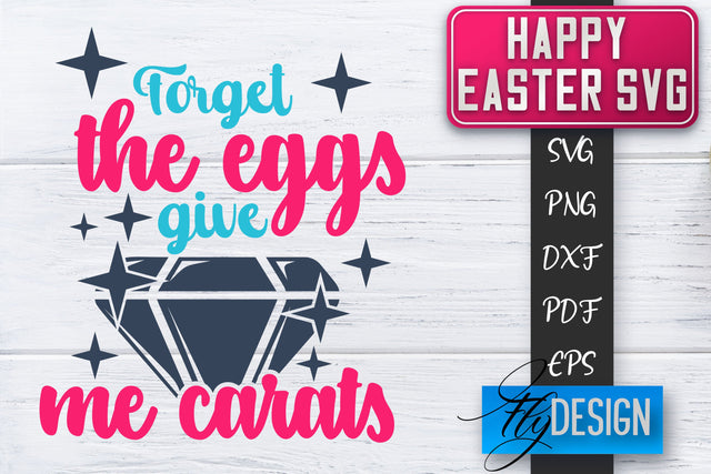 Happy Easter SVG | Cute Easter Quote SVG | Easter Bunny SVG SVG Fly Design 