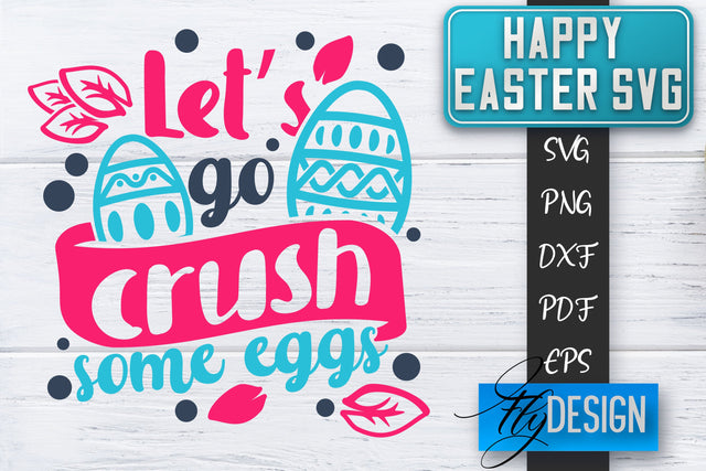 Happy Easter SVG | Cute Easter Quote SVG | Easter Bunny SVG SVG Fly Design 