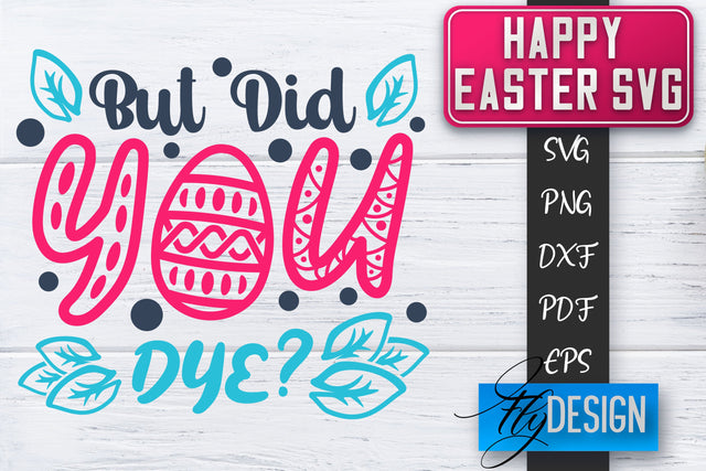 Happy Easter SVG | Cute Easter Quote SVG | Easter Bunny SVG SVG Fly Design 