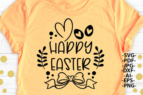 Happy Easter Svg, Easter 2022 Svg, Hearts And Egg Png, Spring Gift, Easter Shirt, Svg file, Black And White Svg and Png SVG 1uniqueminute 