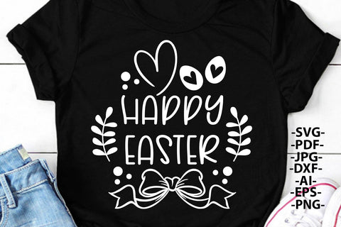 Happy Easter Svg, Easter 2022 Svg, Hearts And Egg Png, Spring Gift, Easter Shirt, Svg file, Black And White Svg and Png SVG 1uniqueminute 