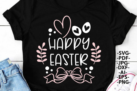 Happy Easter Svg, Easter 2022 Svg, Hearts And Egg Png, Spring Gift, Easter Shirt, Svg file, Black And White Svg and Png SVG 1uniqueminute 