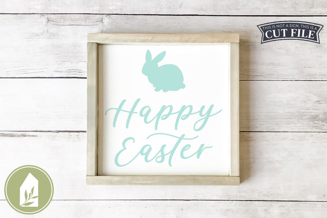 Happy Easter SVG | Easter Bunny Sign SVG SVG LilleJuniper 