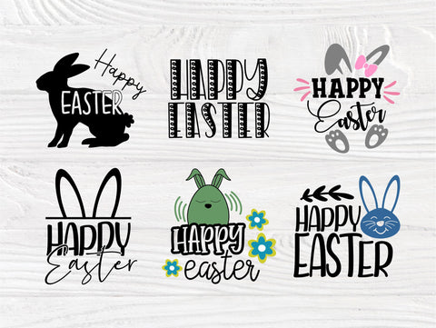 Happy Easter SVG, Easter Bunny Svg, Bunny Ears Svg, Quotes and Signs, 20 Easter Shirt Designs, Svg Files for Cricut, Silhouette Cut Files SVG TonisArtStudio 