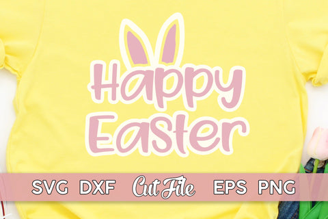 Happy Easter SVG | Easter Cut File with ears SVG Maggie Do Design 