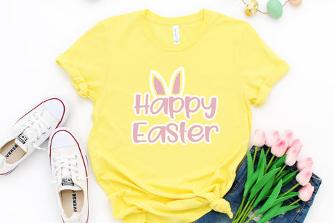 Happy Easter SVG | Easter Cut File with ears SVG Maggie Do Design 