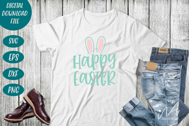 Happy Easter svg, Easter Day Svg, Easter Svg, Bunny Svg, Happy Easter Shirt svg, Easter Shirt Svg,family bunny svg, Funny Easter svg SVG Isabella Machell 