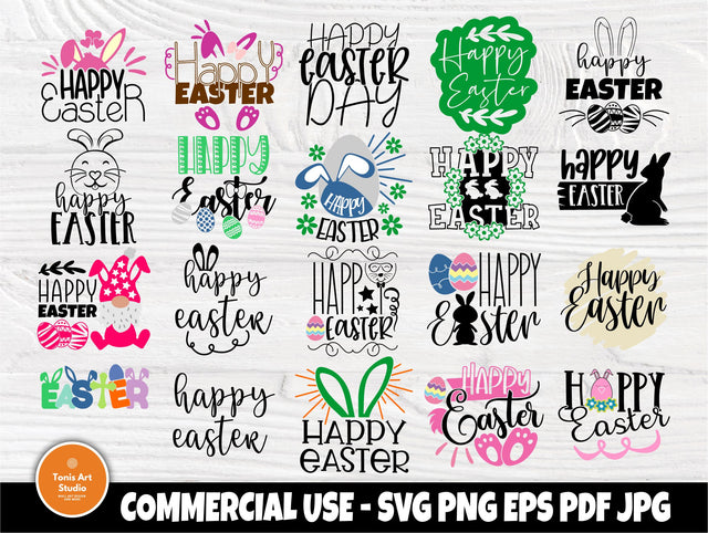 Happy Easter SVG, Easter Gnome Svg, Easter Eggs, Easter Bunny Svg, Kids easter Signs, Svg Files for Cricut, Silhouette Files, Svg Cut Files SVG TonisArtStudio 