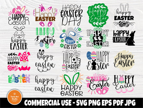 Happy Easter SVG, Easter Gnome Svg, Easter Eggs, Easter Bunny Svg, Kids easter Signs, Svg Files for Cricut, Silhouette Files, Svg Cut Files SVG TonisArtStudio 