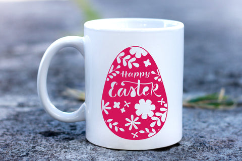 Happy Easter SVG. Easter Papercut Template.Egg Paper Cut SVG SVG Olga Terlyanskaya 