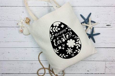 Happy Easter SVG. Easter Papercut Template.Egg Paper Cut SVG SVG Olga Terlyanskaya 