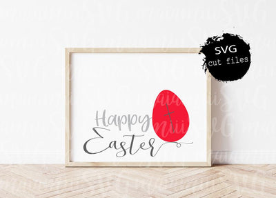 Happy Easter SVG, Easter Sign SVG, Easter Egg SVG, Easter Cut File SVG MaiamiiiSVG 