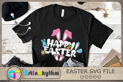 Happy Easter Svg, Easter Svg, Easter Bunny Svg, Bunny Svg, Easter Shirt Design SVG Artinrhythm shop 