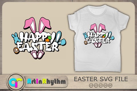Happy Easter Svg, Easter Svg, Easter Bunny Svg, Bunny Svg, Easter Shirt Design SVG Artinrhythm shop 