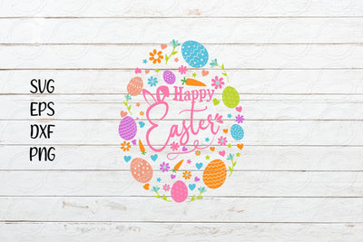 Happy Easter Svg, Easter Svg, Easter Egg SVG SmmrDesign 