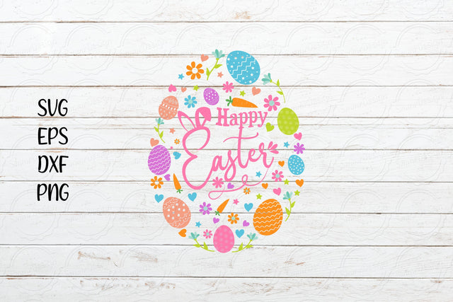 Happy Easter Svg, Easter Svg, Easter Egg SVG SmmrDesign 