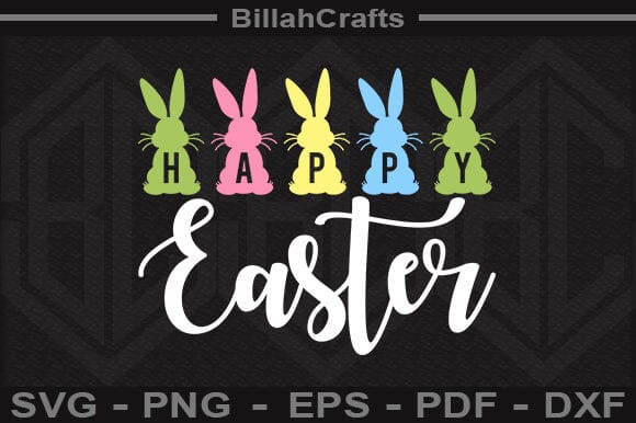 Happy Easter SVG File SVG BillahCrafts 