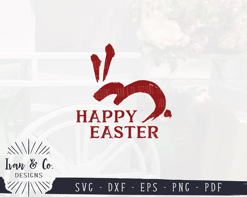 Happy Easter SVG Files | Bunny | Calligraphy Style | Easter Sign SVG (949512114) SVG Ivan & Co. Designs 