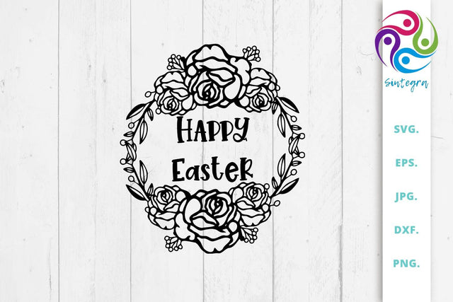 Happy Easter SVG, Happy Easter Print SVG Sintegra 