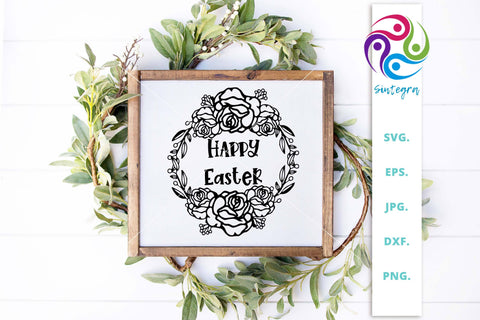Happy Easter SVG, Happy Easter Print SVG Sintegra 