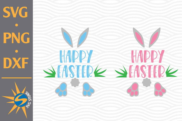 Happy Easter SVG, PNG, DXF Digital Files Include SVG SVGStoreShop 