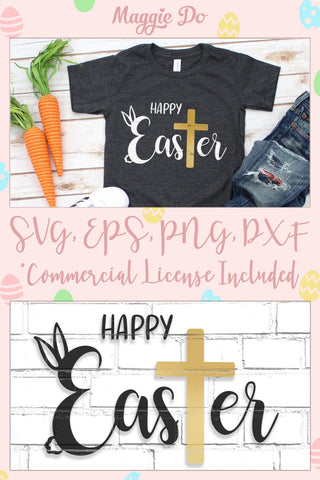 Happy Easter SVG, religious Easter shirt for kids SVG Maggie Do Design 