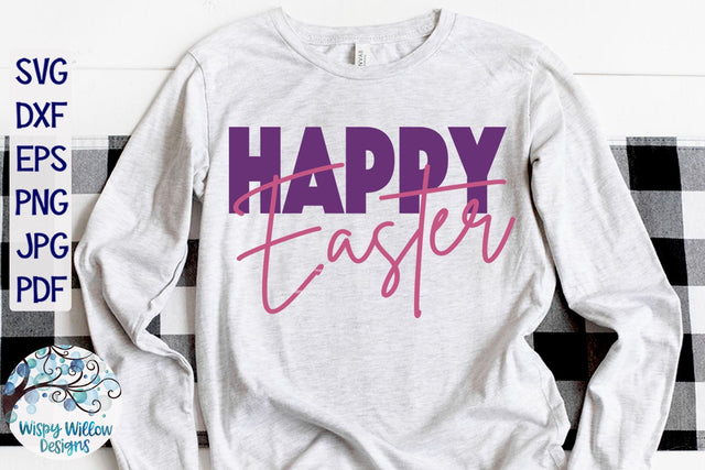 Happy Easter SVG SVG Wispy Willow Designs 