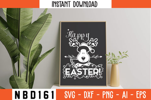 happy easter! T-Shirt Design SVG Nbd161 