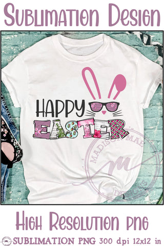 Happy Easter T-shirt Sublimation PNG Sublimation Madison Mae Designs 