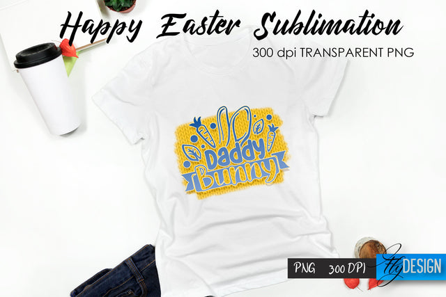Happy Easter T-Shirt Sublimation V.15 Sublimation Fly Design 