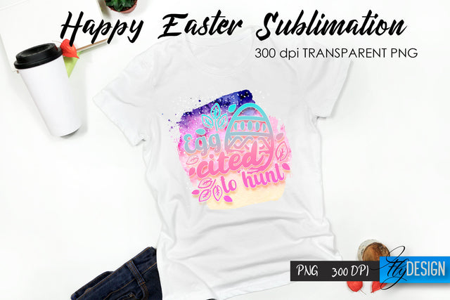 Happy Easter T-Shirt Sublimation V.19 Sublimation Fly Design 