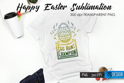 Happy Easter T-Shirt Sublimation V.20 Sublimation Fly Design 